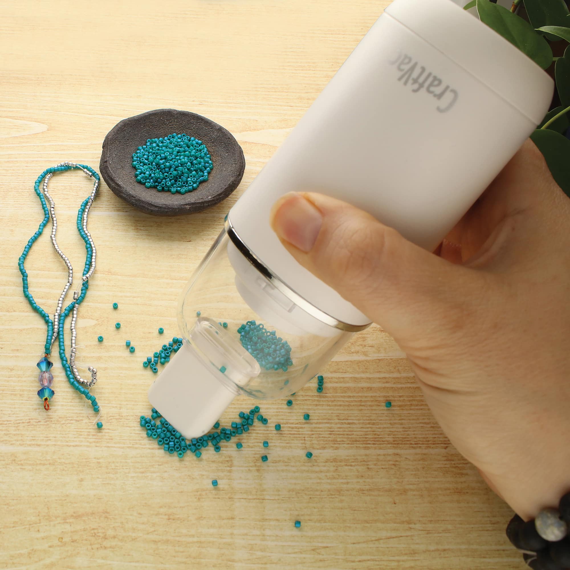 The Beadsmith® BASIC elements™ CraftVac™ Rechargeable Mini Vacuum